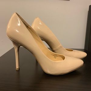 Nude Patent Heels